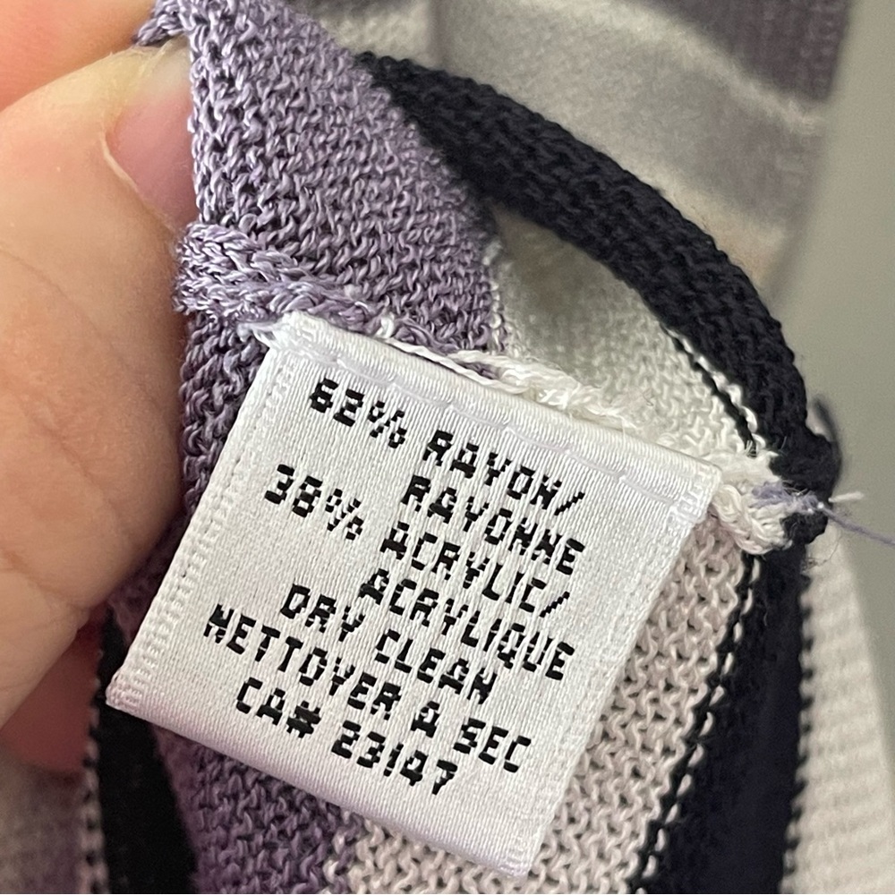 Talbots Striped Multicolored Button Sweater Women… - image 7